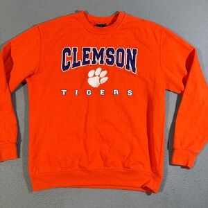 Clemson Tigers Orange Colosseum Mens Sweatshirt Crewneck Pullover‎ Size Large